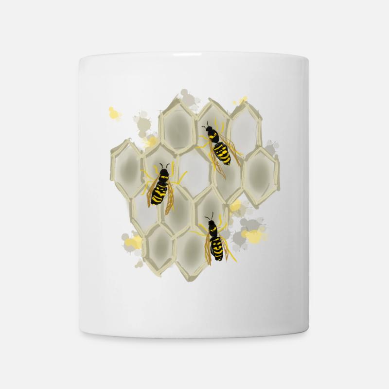 Wespen - Tasse - Weiß