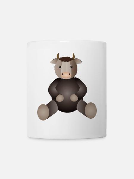 goldiger Ochse für Tierfreunde ein Must Have - Tasse - Weiß