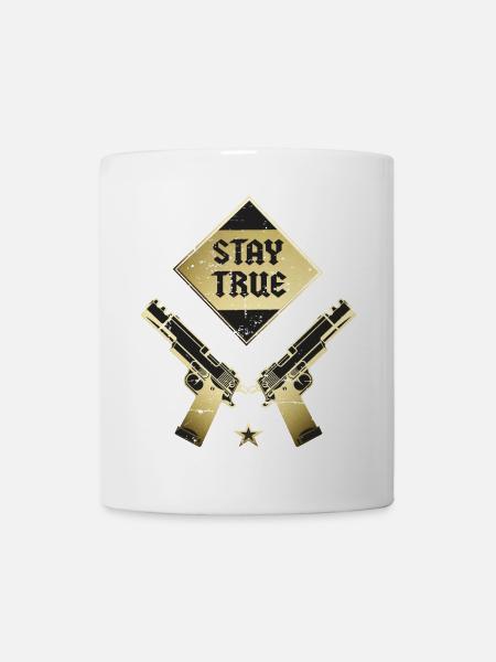 Bleib dir Treu - Tasse - Weiß
