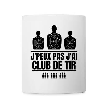 club de tir, école de tir, entrainement au tir - Mug blanc - blanc - Devant