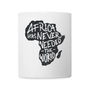 Africa Map Hand Lettering - Mug - white - Front