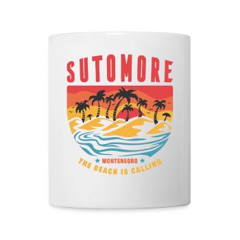 Sutomore Montenegro Strand Design - Tasse - Weiß - Vorne
