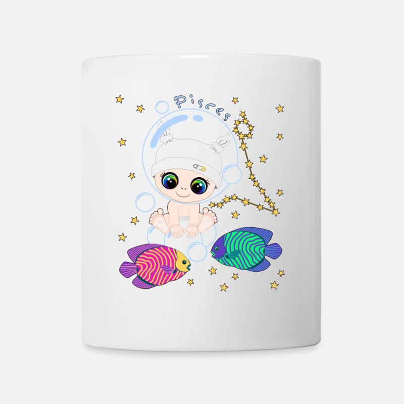 sternzeichen_pisces - Tasse - Weiß