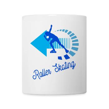 Roller skating - Mug blanc - blanc - Devant