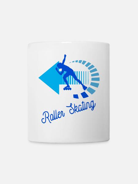 Rollschuhlaufen - Tasse - Weiß