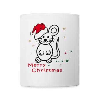 Joyeux Noël, Avent - Mug blanc - blanc - Devant