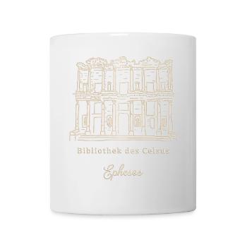 Ephesos, Türkei, Bibliothek des Celsus - Tasse - Weiß - Vorne