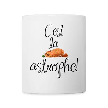 C'est la catastrophe, les chats sont très joueurs. - Mug blanc - blanc - Devant