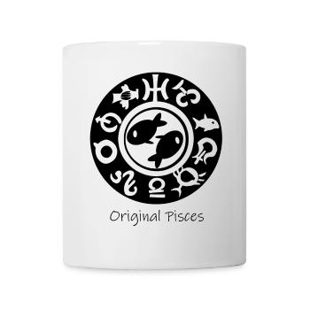 Zodiac sign Pisces 003 black - Mug - white - Front