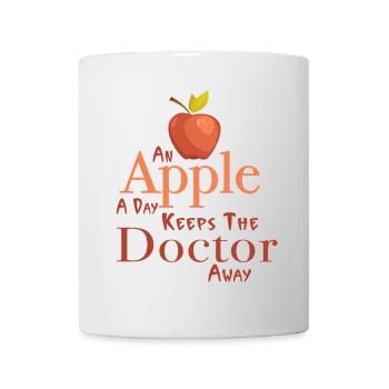 An apple a day keeps the doctor away - Tasse - Weiß - Vorne