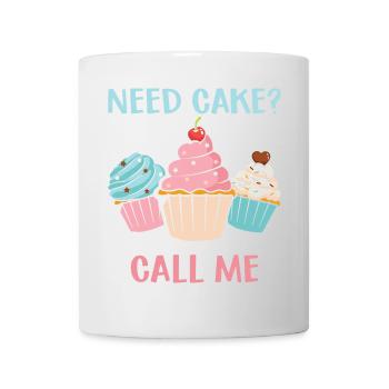 Besoin d’un cookie ? Appelez-moi – Humour de muffin - Mug blanc - blanc - Devant