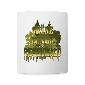 green lung rainforest - Mug - white - Front