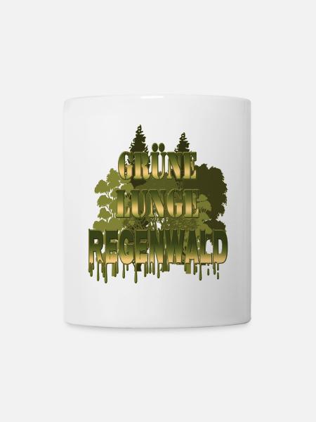 grüne Lunge Regenwald - Tasse - Weiß