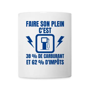 station service, pompe à essence - Mug blanc - blanc - Devant