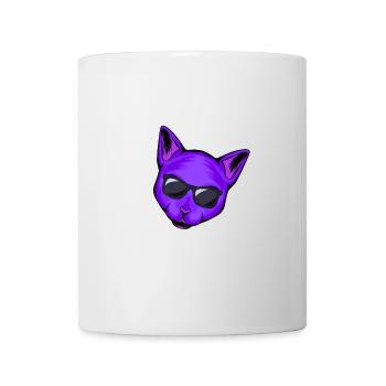 Beste lila Katzenmama - Tasse - Weiß - Vorne