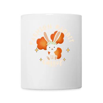 Flowering rabbit and chic carrot - Mug - white - Front