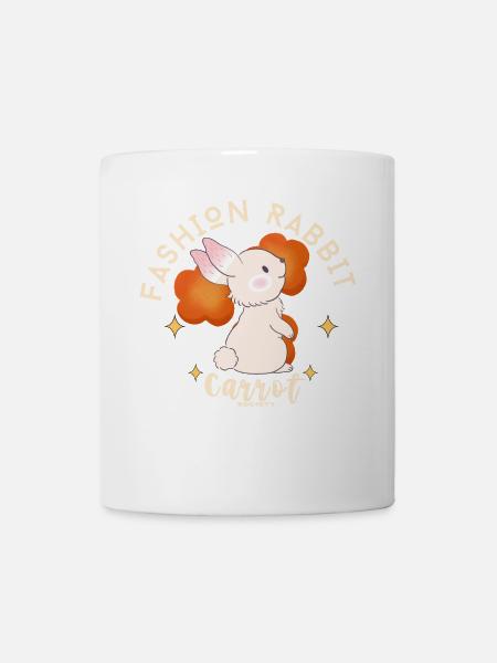 Rabbit Fashion Carrot Logo Tee - Mug - white