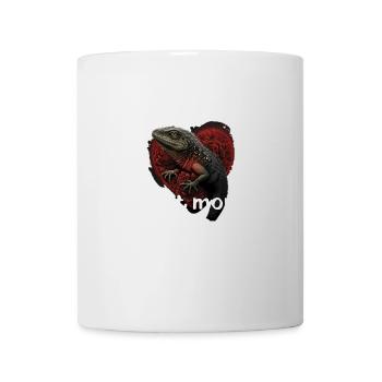 Mon lézard est mon Valentin - Mug blanc - blanc - Devant