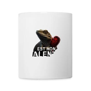 Mon lézard Valentin - Mug blanc - blanc - Devant
