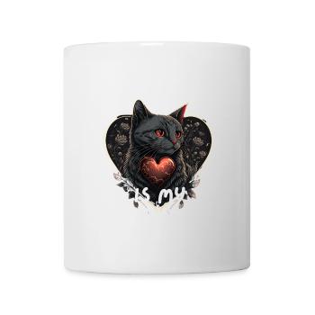 My cat is my Valentine - Mug - white - Front