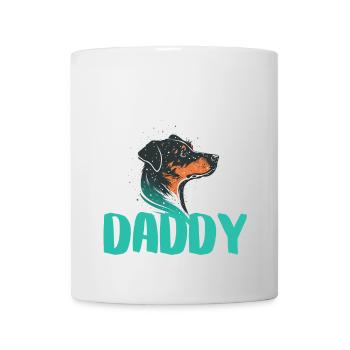 Buntes Papa-Dog-Diagramm - Tasse - Weiß - Vorne