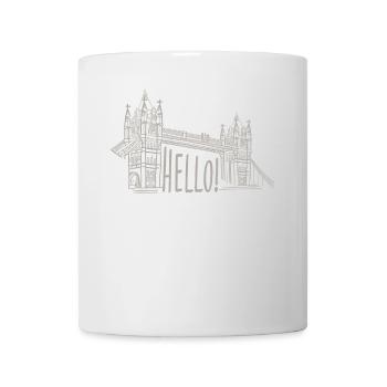 Hello London: Tower Bridge Silhouette - Mug - white - Front