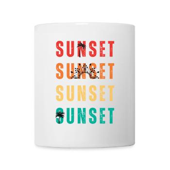Sunset Palm Gradient Quartet - Mug - white - Front