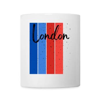 London Stripes Speckle Script - Mug blanc - blanc - Devant