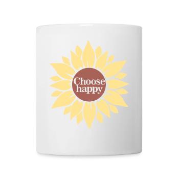 Wählen Sie Happy - Tasse - Weiß - Vorne