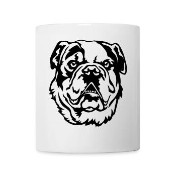 Continental Bulldog Head - Mug - white - Front