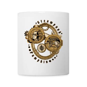 Citrouille Steampunk - Mug blanc - blanc - Devant