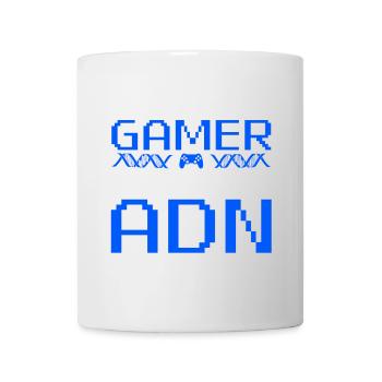 Geborener Gamer: Pixel DNA Tee - Tasse - Weiß - Vorne