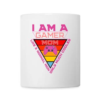 Gamer Mom Regenbogendreieck - Tasse - Weiß - Vorne
