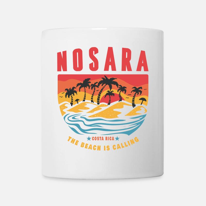Design de plage de Nosara Costa Rica - Mug blanc - blanc