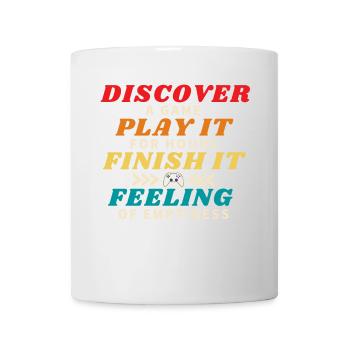 Entdecken Sie ein Spiel und beenden Sie es - Tasse - Weiß - Vorne