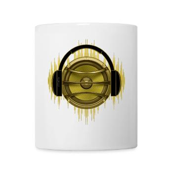 Temps pour la musique - Haut-parleurs - Casque - Mug blanc - blanc - Devant