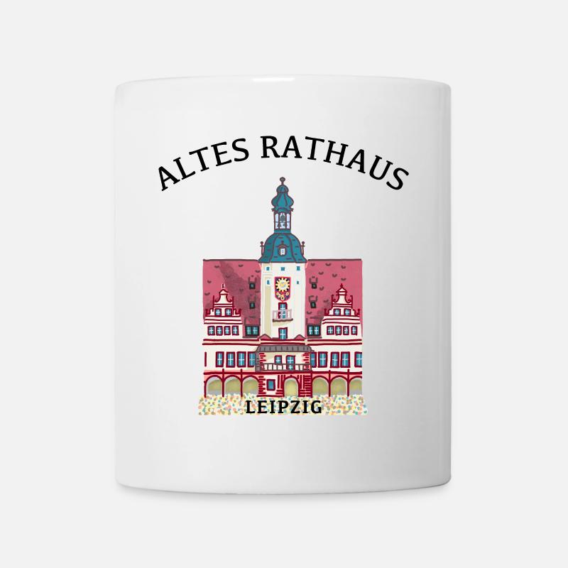 Kultiges Altes Rathaus Leipzig, Sachsen - Tasse - Weiß