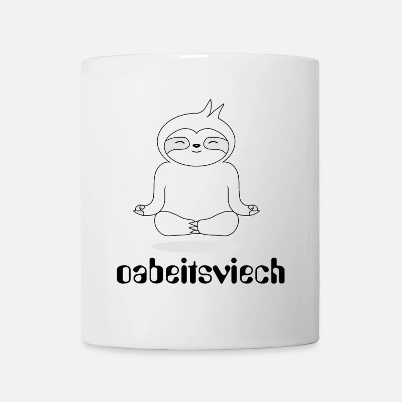 SLOTH - Oabeitsviech - Cheval de trait, jeux de mots - Mug blanc - blanc