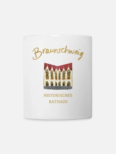 Historisches Rathaus Braunschweig, Niedersachsen - Tasse - Weiß