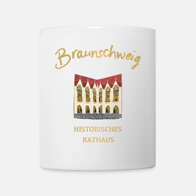 Historisches Rathaus Braunschweig, Niedersachsen - Tasse - Weiß