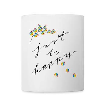 just be happy - Mug - white - Front