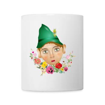 Der Seppel oder auch Seppl als Puppen Porträt - Tasse - Weiß - Vorne
