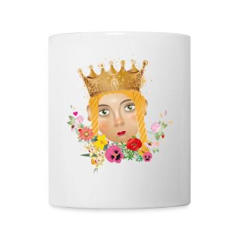 Die schöne Prinzessin als Puppen Theater Porträt - Tasse - Weiß - Vorne