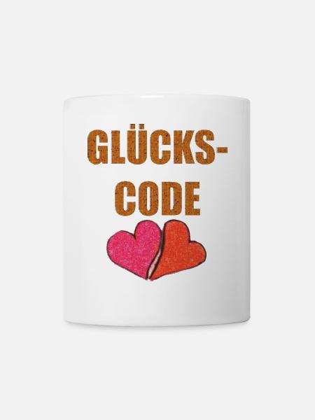 GLÜCKS CODE - Tasse - Weiß