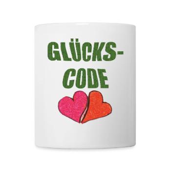 glückscode - Tasse - Weiß - Vorne