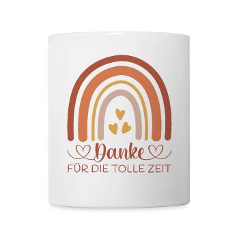 Danke für die tolle Zeit - Erzieherin Danke - Tasse - Weiß - Vorne