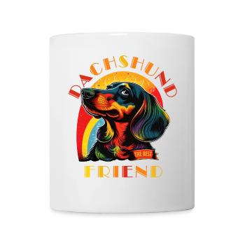 Dackel Der beste Freund - Tasse - Weiß - Vorne