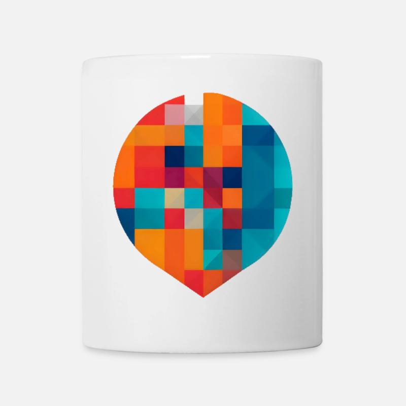 Colorful geometry - Mug - white