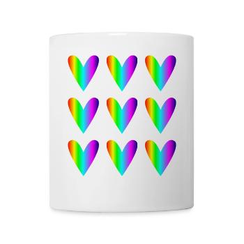 DAD. FATHER's DAY. HAPPY BIRTHDAY DAD. HEART - Mug - white - Front