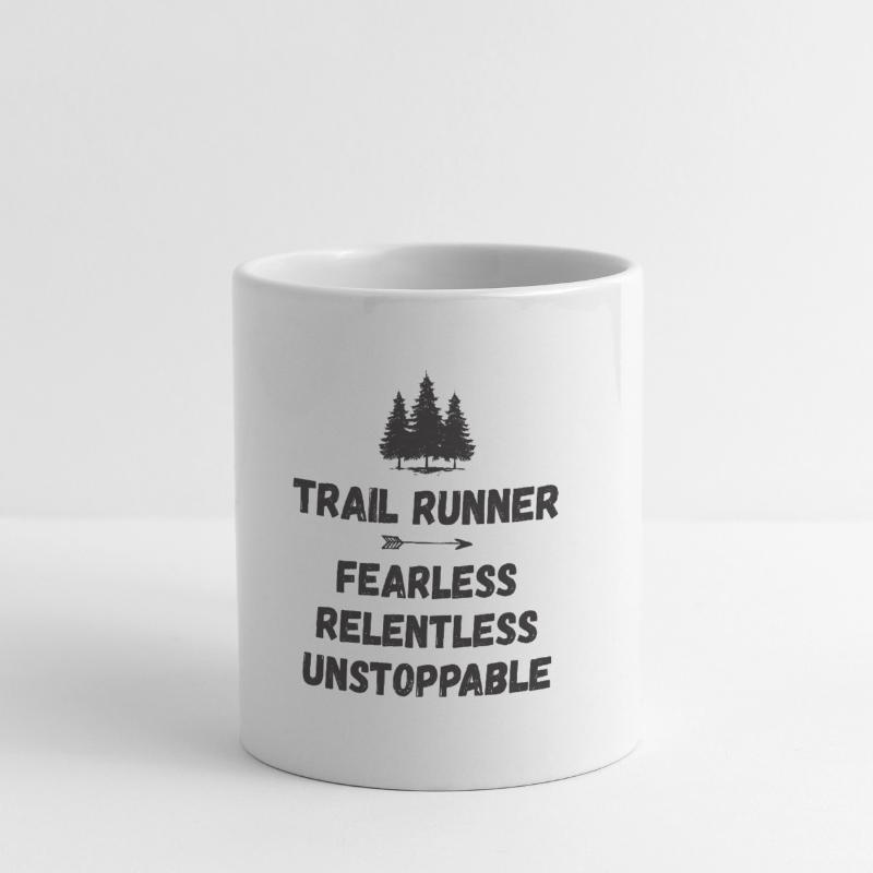 Trail Runner - Intrépide. Implacable. Imparable. Mug blanc